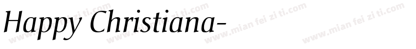 Happy Christiana字体转换